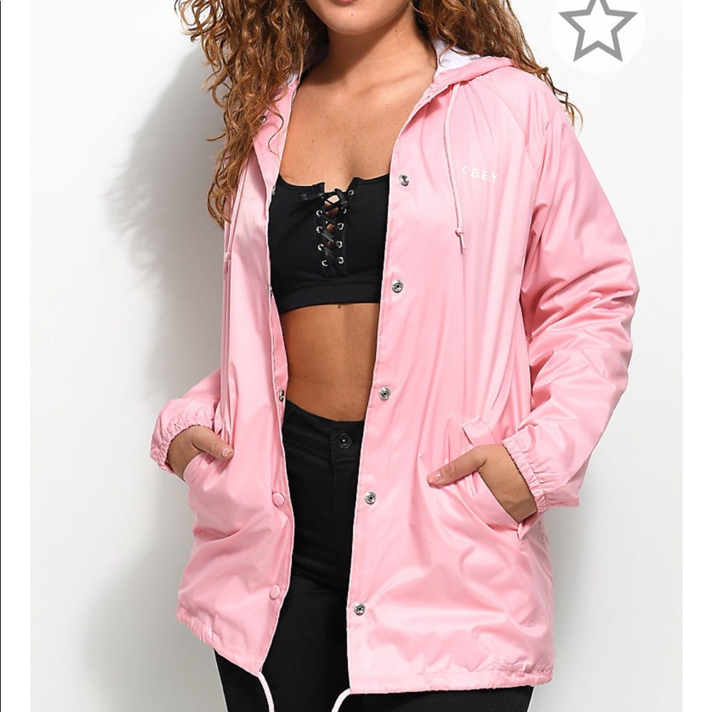 OBEY Bubble Gum Pink Windbreaker
